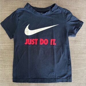 Nike Boys Dark Blue 'Just Do It' Tee